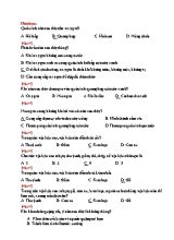 100 câu trắc nghiệm kiểm tra giữa kì 2 môn Khoa học tự nhiên 6
